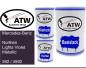 Preview: Mercedes-Benz, Northen Lights Violet Metallic, 592 / 4592: 500ml Lackdose + 500ml Klarlack + 250ml Härter - Set, von ATW Autoteile West.